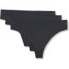 imageUnder Armour Womens 3pack Pure Stretch No Show Thong Underwear Allday Comfort ampamp Ultrasoft FitBlack