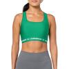 imageUnder Armour Womens CrossBack Mid Bra305 Team Kelly Green   White