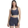 imageUnder Armour Womens Crossback Longline MidImpact Sports BraBra044 Downpour Gray   White