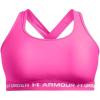 imageUnder Armour Womens Crossback Mid Impact Sports Bra654 Rebel Pink  Rebel Pink  White