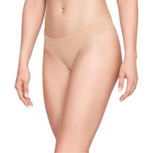 imageUnder Armour Womens 3pack Pure Stretch No Show Thong Underwear Allday Comfort ampamp Ultrasoft FitNude