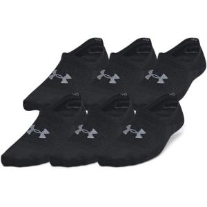 imageUnder Armour Womens Breathe Lite Liner Socks 6 Pack001 Black  Black  Castlerock