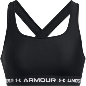 imageUnder Armour Womens CrossBack Mid Bra006 Black  Black  White