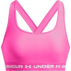 imageUnder Armour Womens CrossBack Mid Bra656 Rebel Pink  Rebel Pink  White