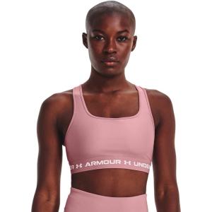 imageUnder Armour Womens CrossBack Mid Bra697 Pink Elixir   White