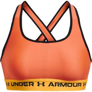 imageUnder Armour Womens CrossBack Mid Bra800 Sunset Boulevard  Black  Sunset Boulevard