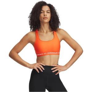 imageUnder Armour Womens CrossBack Mid Bra847 Fire   White