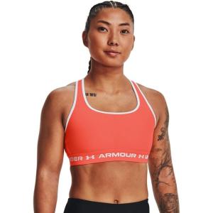 imageUnder Armour Womens CrossBack Mid BraElectric Tangerine 825White