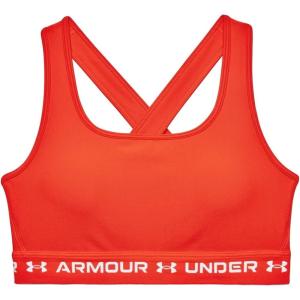 imageUnder Armour Womens CrossBack Mid BraPhoenix Fire 296White