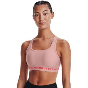 imageUnder Armour Womens CrossBack Mid BraRetro Pink Light Heather 676Beta