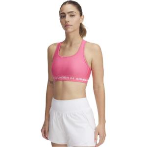 imageUnder Armour Womens CrossBack Mid BraSuper PinkWhite