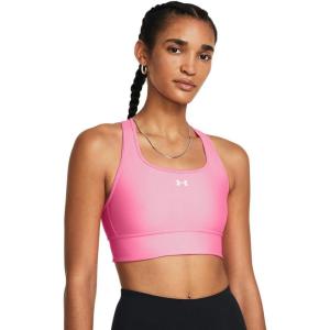 imageUnder Armour Womens Crossback Longline MidImpact Sports BraBra682 Fluo Pink   White