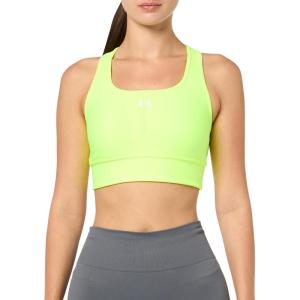 imageUnder Armour Womens Crossback Longline MidImpact Sports BraBra731 High Vis Yellow   White