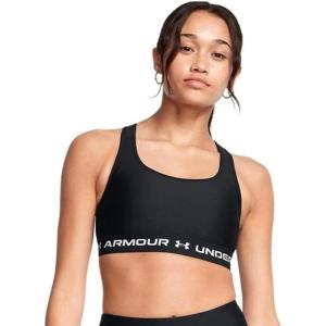 imageUnder Armour Womens Crossback Mid Impact Sports Bra006 Black  Black  White