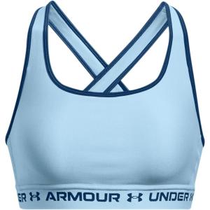 imageUnder Armour Womens Crossback Mid Impact Sports Bra490 Blizzard   Varsity Blue