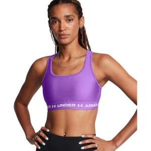 imageUnder Armour Womens Crossback Mid Impact Sports Bra525 Lavish  Lavish  White