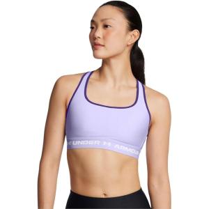 imageUnder Armour Womens Crossback Mid Impact Sports Bra535 Salt Purple   White