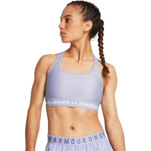 imageUnder Armour Womens Crossback Mid Impact Sports Bra539 Celeste  Celeste  White