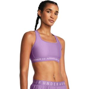 imageUnder Armour Womens Crossback Mid Impact Sports Bra560 Provence Purple  Provence Purple  Purple Ace