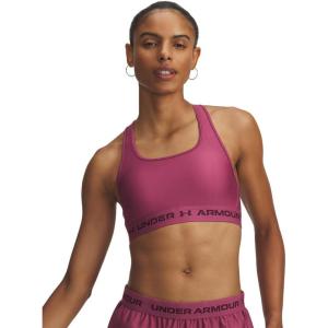 imageUnder Armour Womens Crossback Mid Impact Sports Bra659 Fuchsia Dusk   Dark Maroon