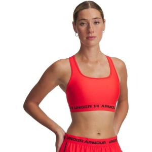 imageUnder Armour Womens Crossback Mid Impact Sports Bra714 Racer Red   Black