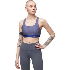 imageUnder Armour Womens Crossback Mid Impact Sports BraRegal Light Heather 415Stardust Blue