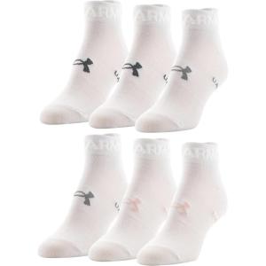 imageUnder Armour Womens Essential Lightweight Low Cut Socks 6PairsWhite 2 Assorted