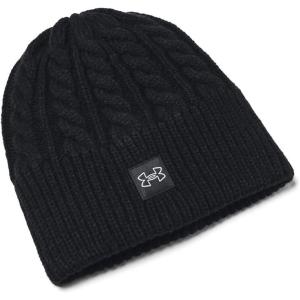 imageUnder Armour Womens Halftime Cable Knit Beanie001 Black  Black  Mod Gray