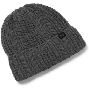imageUnder Armour Womens Halftime Cable Knit Beanie025 Castlerock  Black  Castlerock