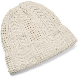 imageUnder Armour Womens Halftime Cable Knit Beanie110 Summit White  Summit White  Khaki Base