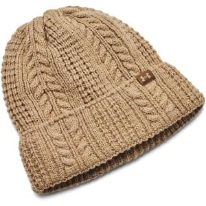imageUnder Armour Womens Halftime Cable Knit Beanie263 Camel  Coyote  Camel