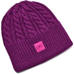 imageUnder Armour Womens Halftime Cable Knit Beanie573 Mystic Magenta  Rebel Pink  Mystic Magenta