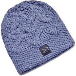imageUnder Armour Womens Halftime Cable Knit Beanie576 Peri  Tempered Steel  Peri