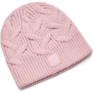 imageUnder Armour Womens Halftime Cable Knit Beanie647 Prime Pink  Prime Pink  White