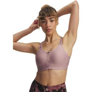 imageUnder Armour Womens Infinity High Impact Zip Sports Bra673 Tourmaline Pink   Maroon Mist