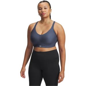 imageUnder Armour Womens Infinity Low Impact Sports Bra DDD Cup044 Downpour Gray   White