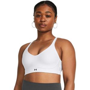 imageUnder Armour Womens Infinity Low Impact Sports Bra DDD Cup100 White   Black