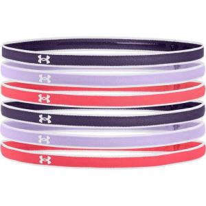 imageUnder Armour Womens Mini Athletic Headbands 6PackTwilight Purple 500Brilliance