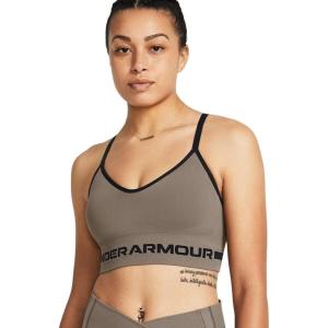 imageUnder Armour Womens Seamless Low Long Bra200 Taupe Dusk   Black