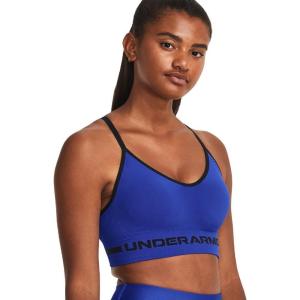 imageUnder Armour Womens Seamless Low Long Bra400 Team Royal  Team Royal  Black