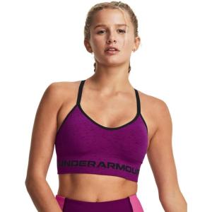 imageUnder Armour Womens Seamless Low Long Bra573 Mystic Magenta  Black  Black