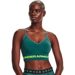imageUnder Armour Womens Seamless Low Long Bra722 Coastal Teal   Lime Surge