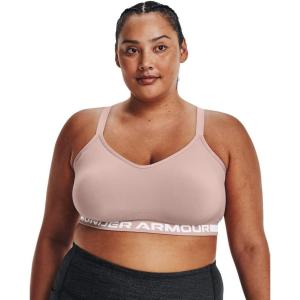 imageUnder Armour Womens Seamless Low Long BraDash Pink 667Halo Gray