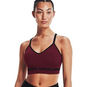 imageUnder Armour Womens Seamless Low Long BraLeague Red 626Black