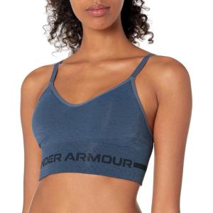 imageUnder Armour Womens Seamless Low Long BraMechanic Blue 467Black