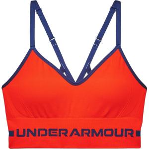imageUnder Armour Womens Seamless Low Long BraPhoenix Fire 296Indigo