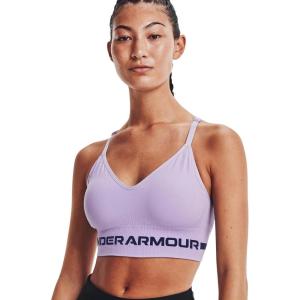 imageUnder Armour Womens Seamless Low Long BraPurple Tint 532Midnight Navy