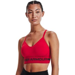 imageUnder Armour Womens Seamless Low Long BraRed 600Black