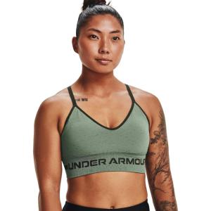 imageUnder Armour Womens Seamless Low Long BraSilica Green 348Baroque Green