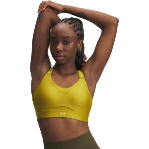 imageUnder Armour Womens UA Infinity High Sports Bra314 Green Legacy   Yellow Shade